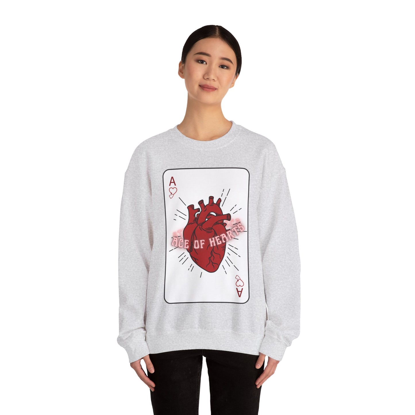 ACE OF HEARTS | Unisex Heavy Blend™ Crewneck Sweatshirt