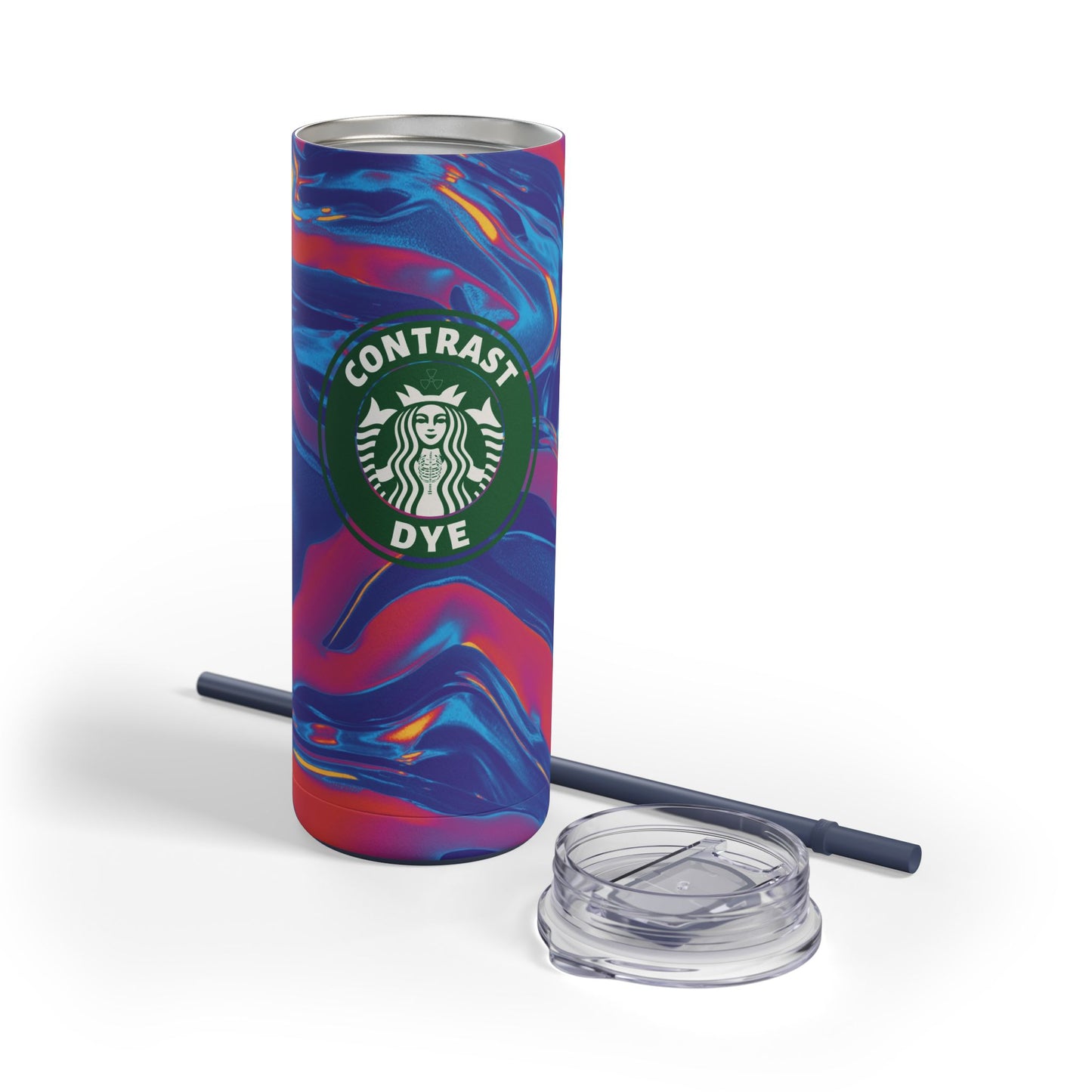 CONTRAST DYE | Skinny Matte Tumbler, 20oz