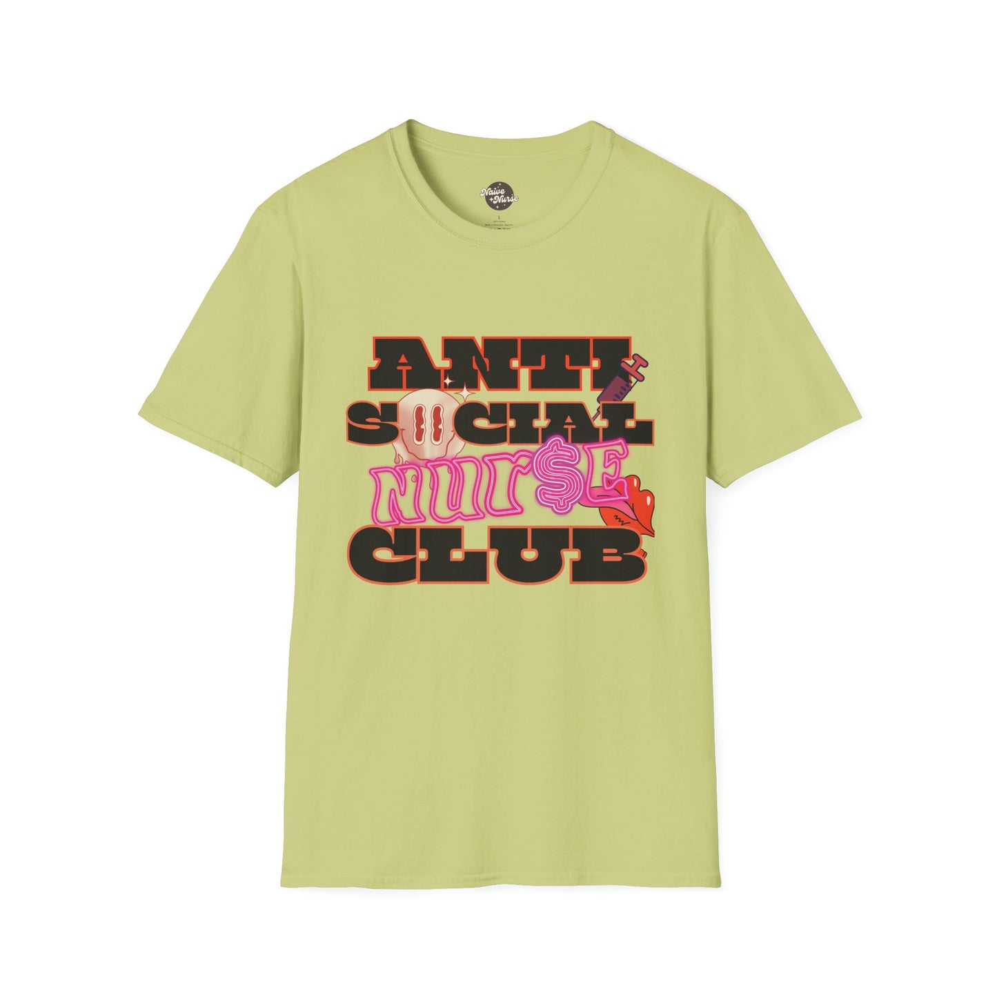 ANTISOCIAL NURSE CLUB | Unisex Softstyle T-Shirt
