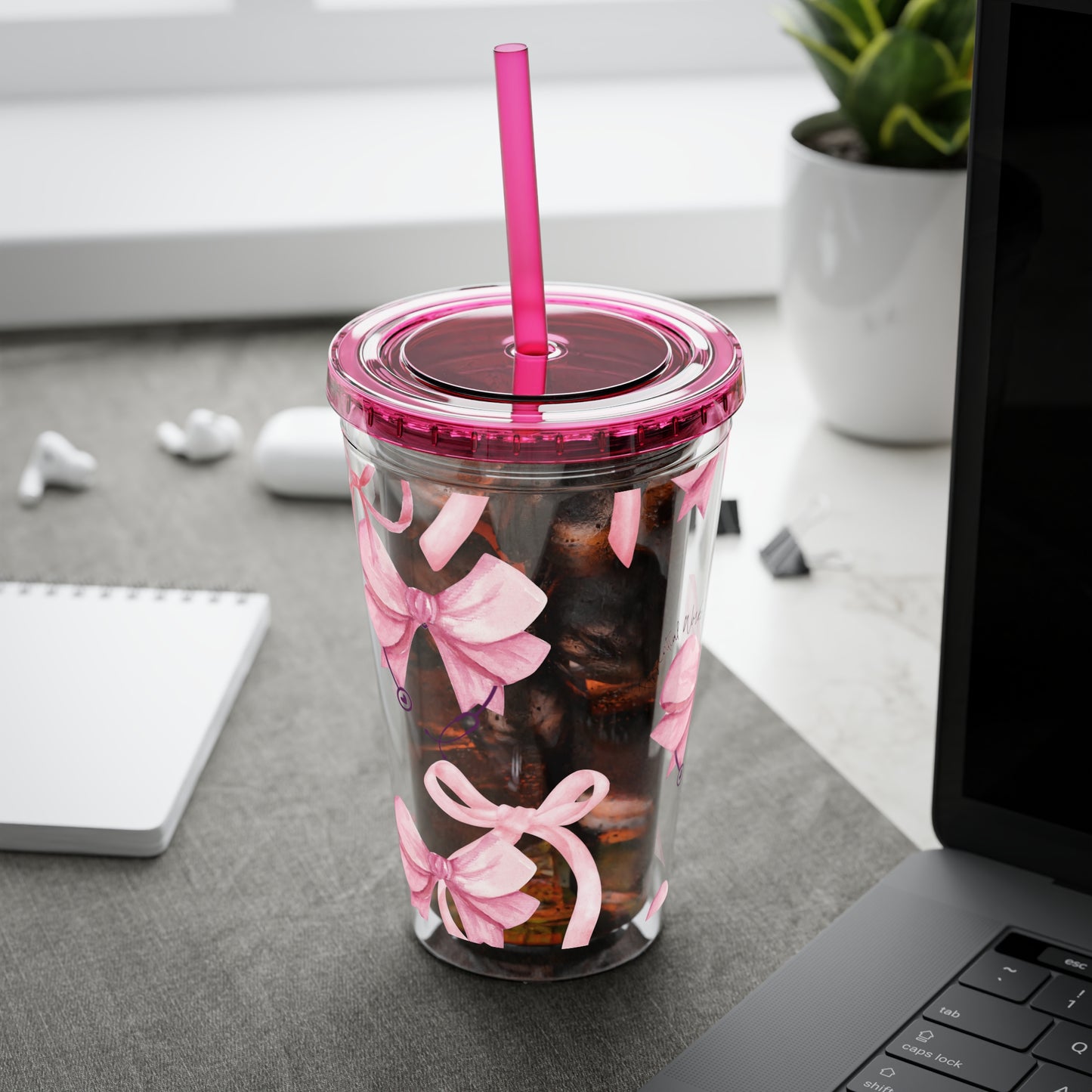 ESSENTIAL BOW | Tumbler with Straw