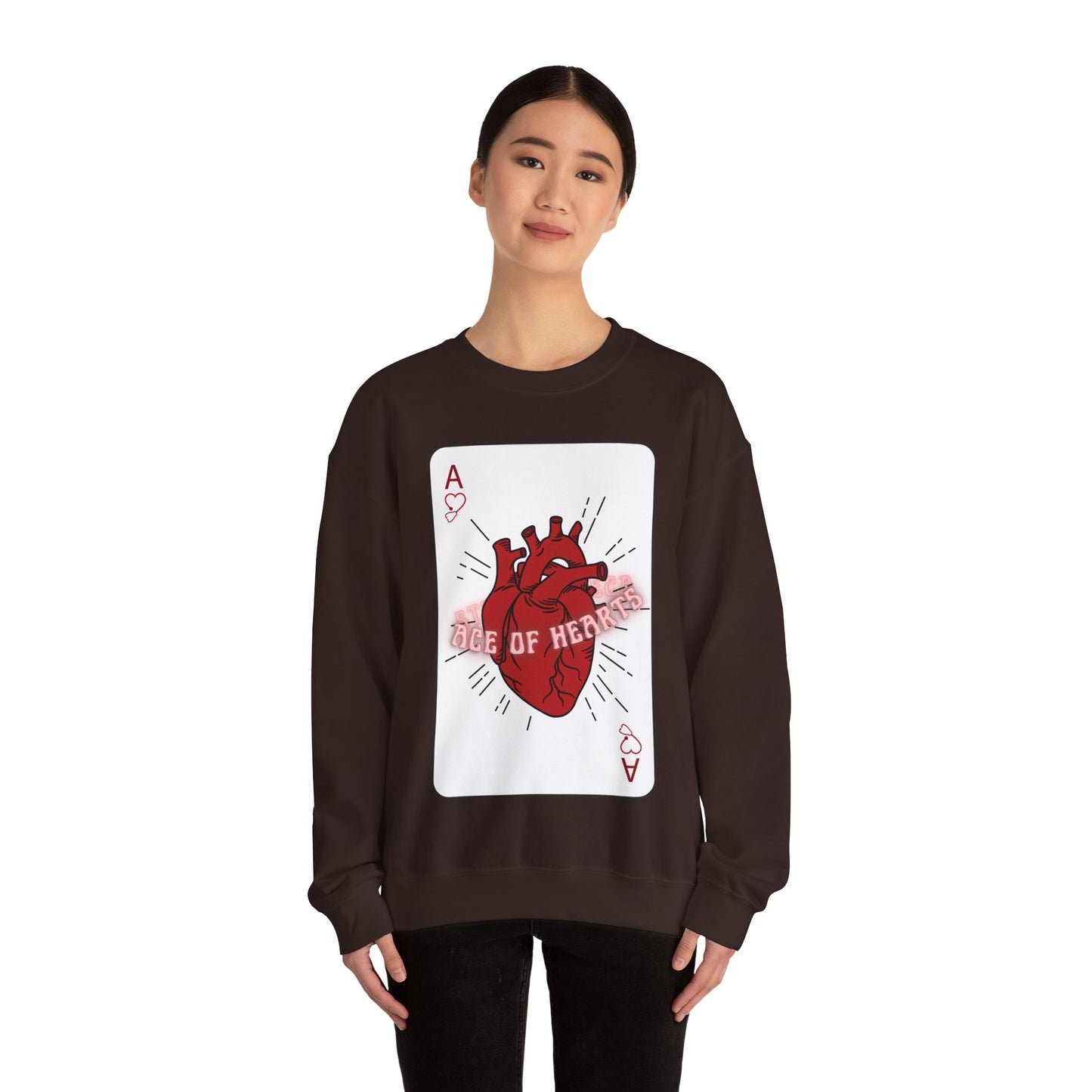 ACE OF HEARTS | Unisex Heavy Blend™ Crewneck Sweatshirt