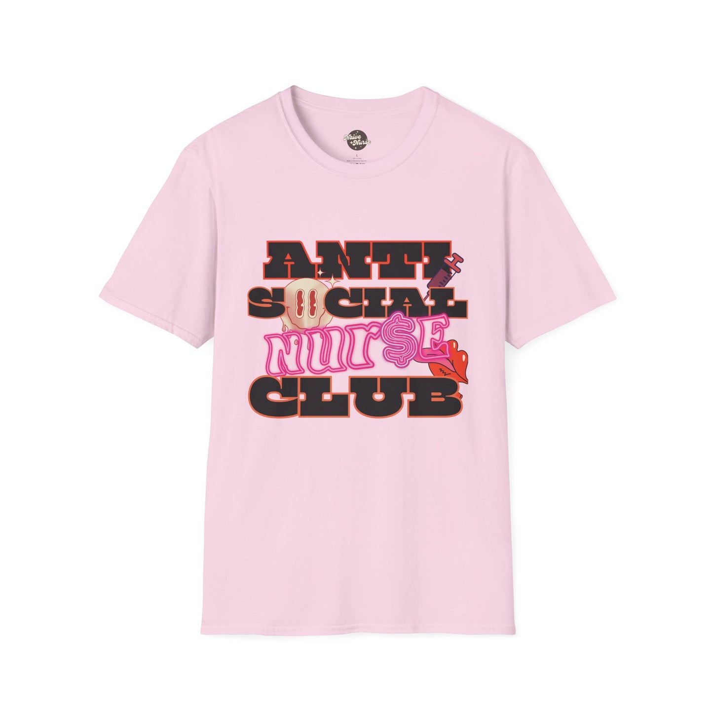 ANTISOCIAL NURSE CLUB | Unisex Softstyle T-Shirt