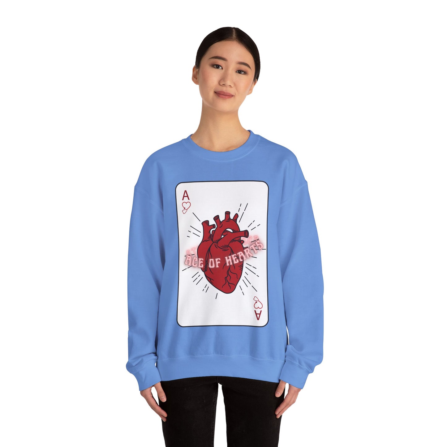 ACE OF HEARTS | Unisex Heavy Blend™ Crewneck Sweatshirt