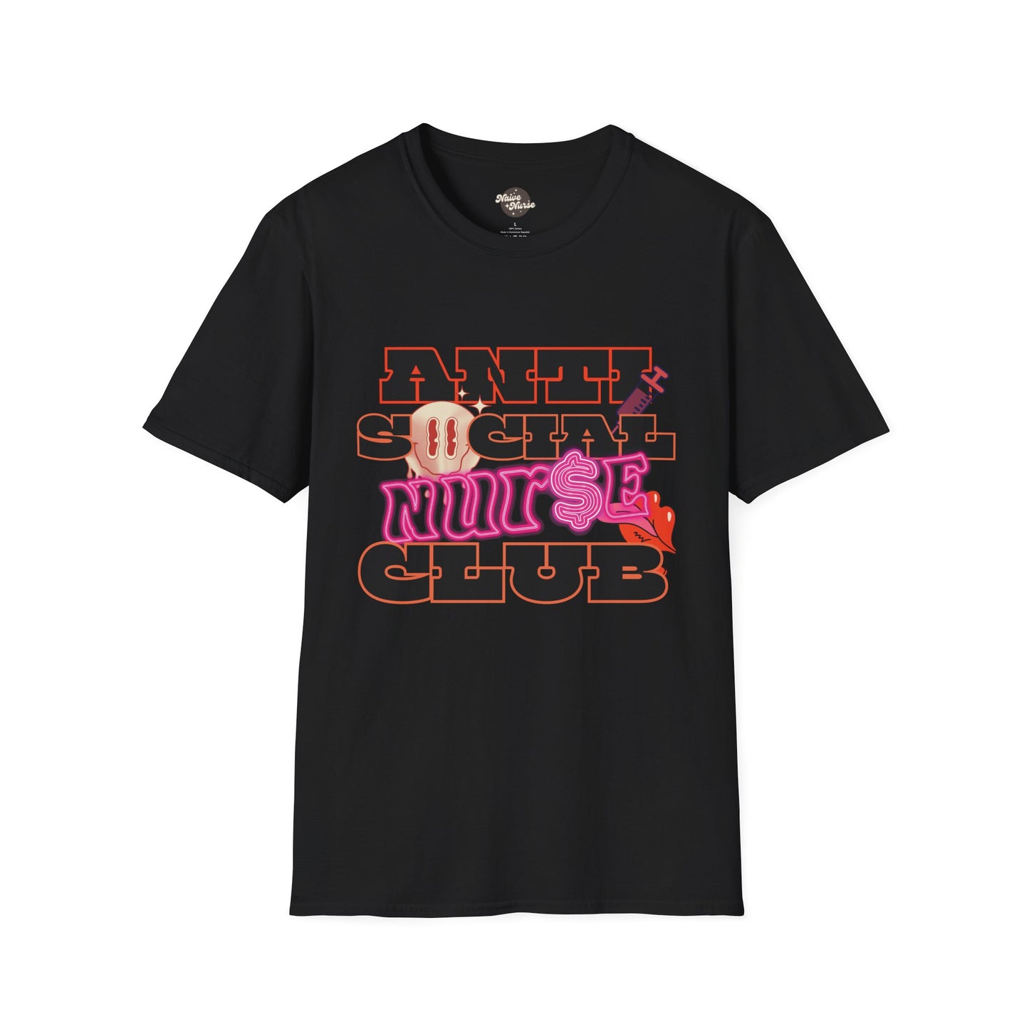 ANTISOCIAL NURSE CLUB | Unisex Softstyle T-Shirt