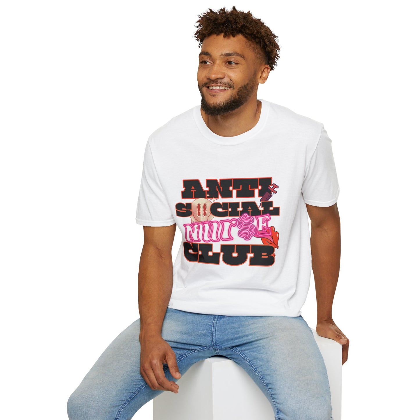 ANTISOCIAL NURSE CLUB | Unisex Softstyle T-Shirt