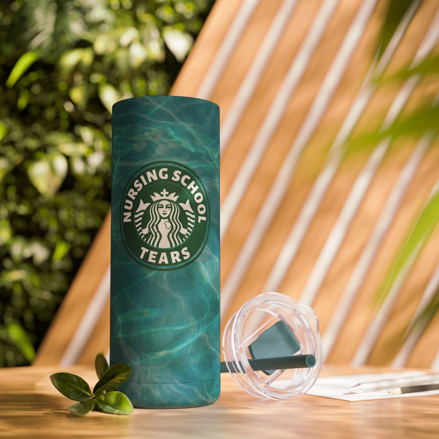 NURSING SCHOOL TEARS | Skinny Matte Tumbler, 20oz