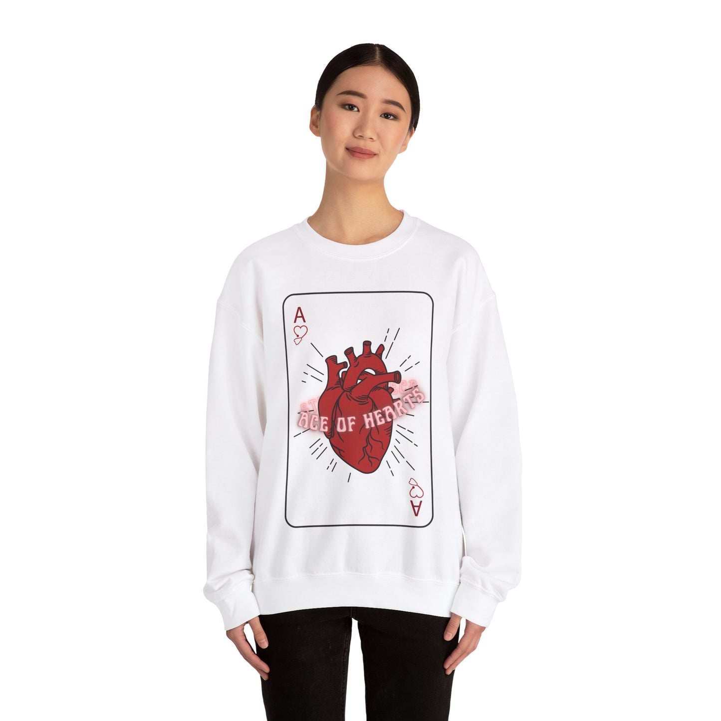 ACE OF HEARTS | Unisex Heavy Blend™ Crewneck Sweatshirt