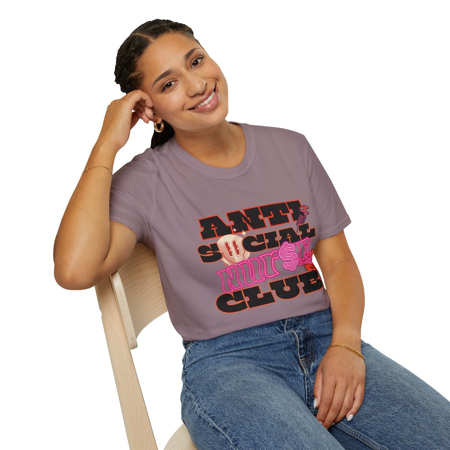 ANTISOCIAL NURSE CLUB | Unisex Softstyle T-Shirt