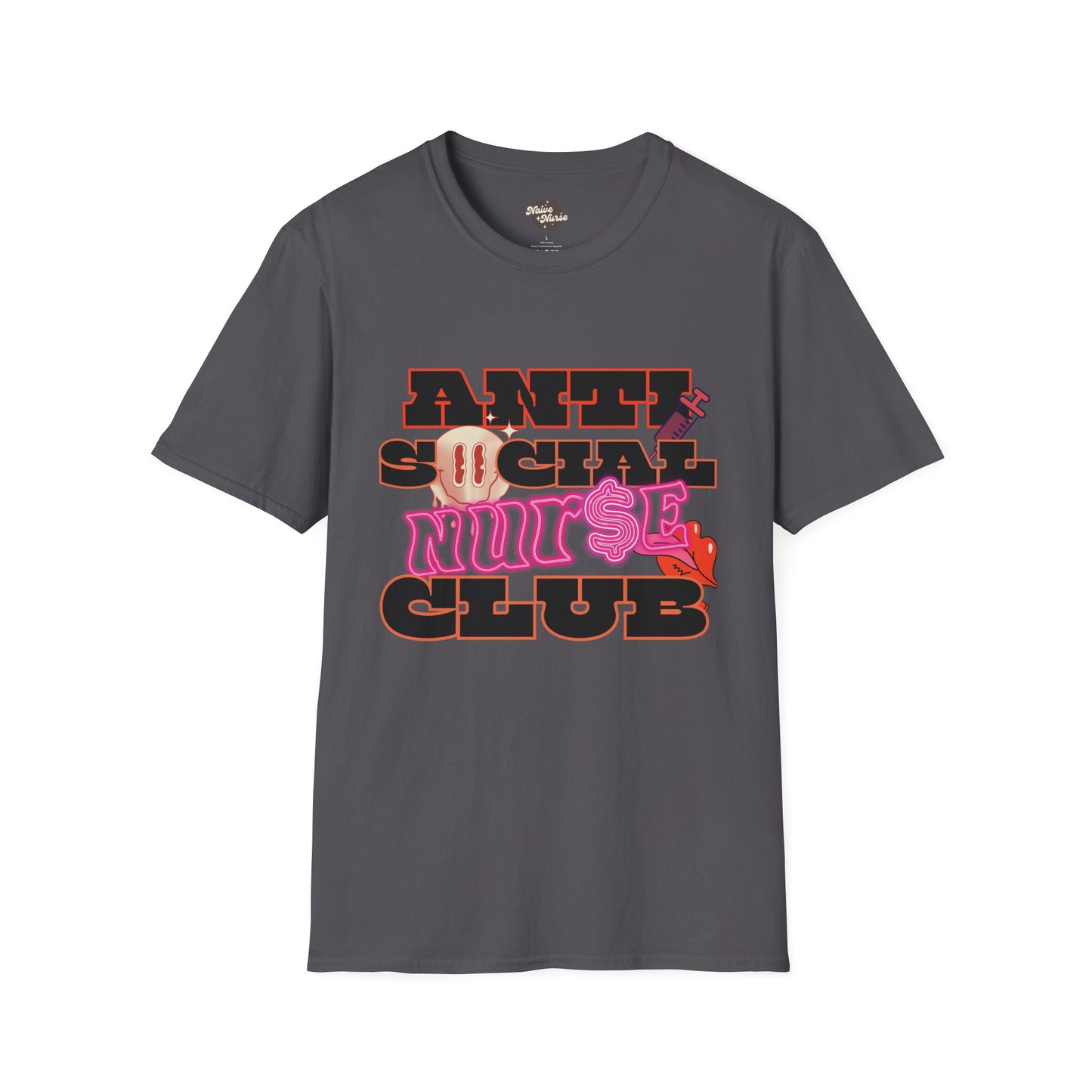 ANTISOCIAL NURSE CLUB | Unisex Softstyle T-Shirt