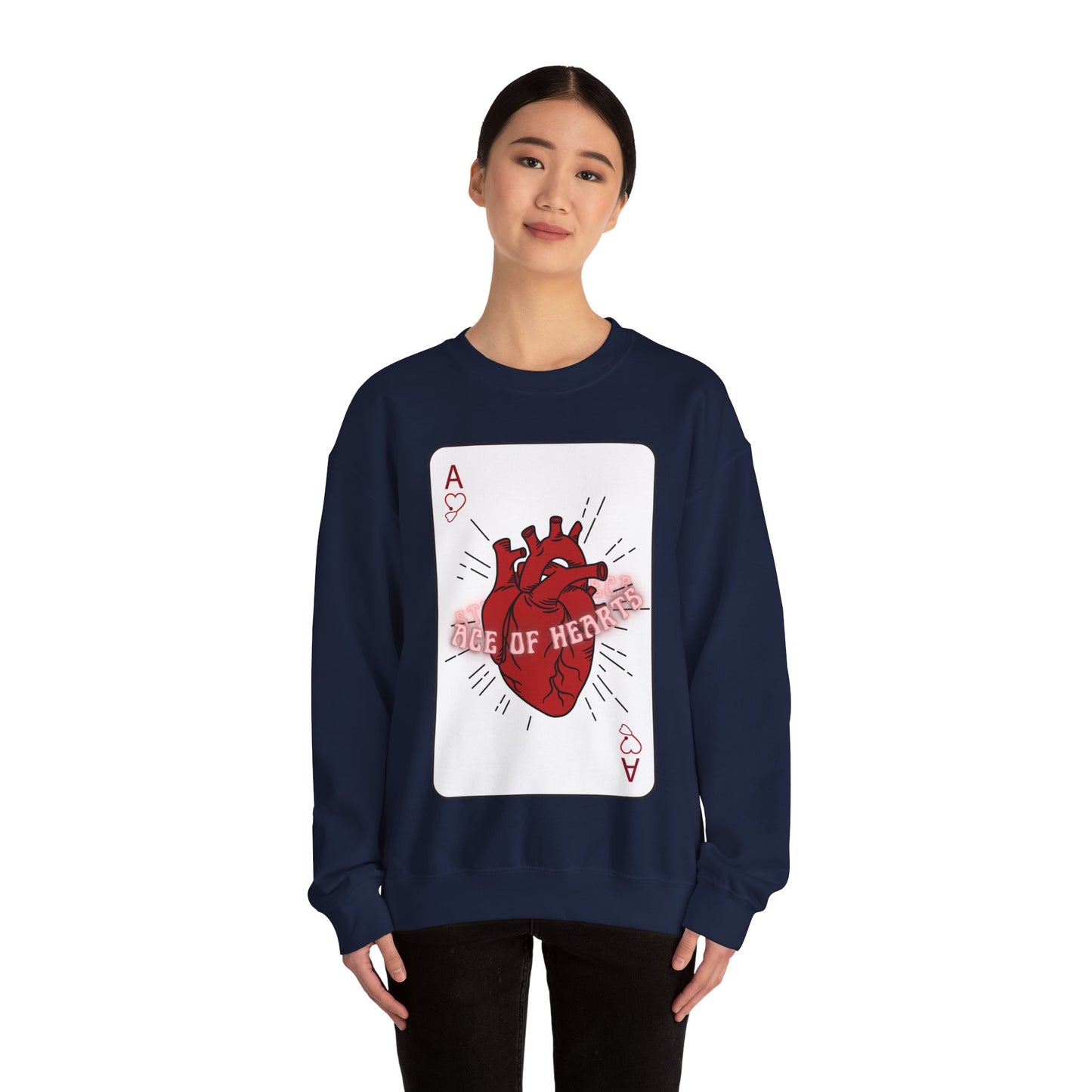 ACE OF HEARTS | Unisex Heavy Blend™ Crewneck Sweatshirt