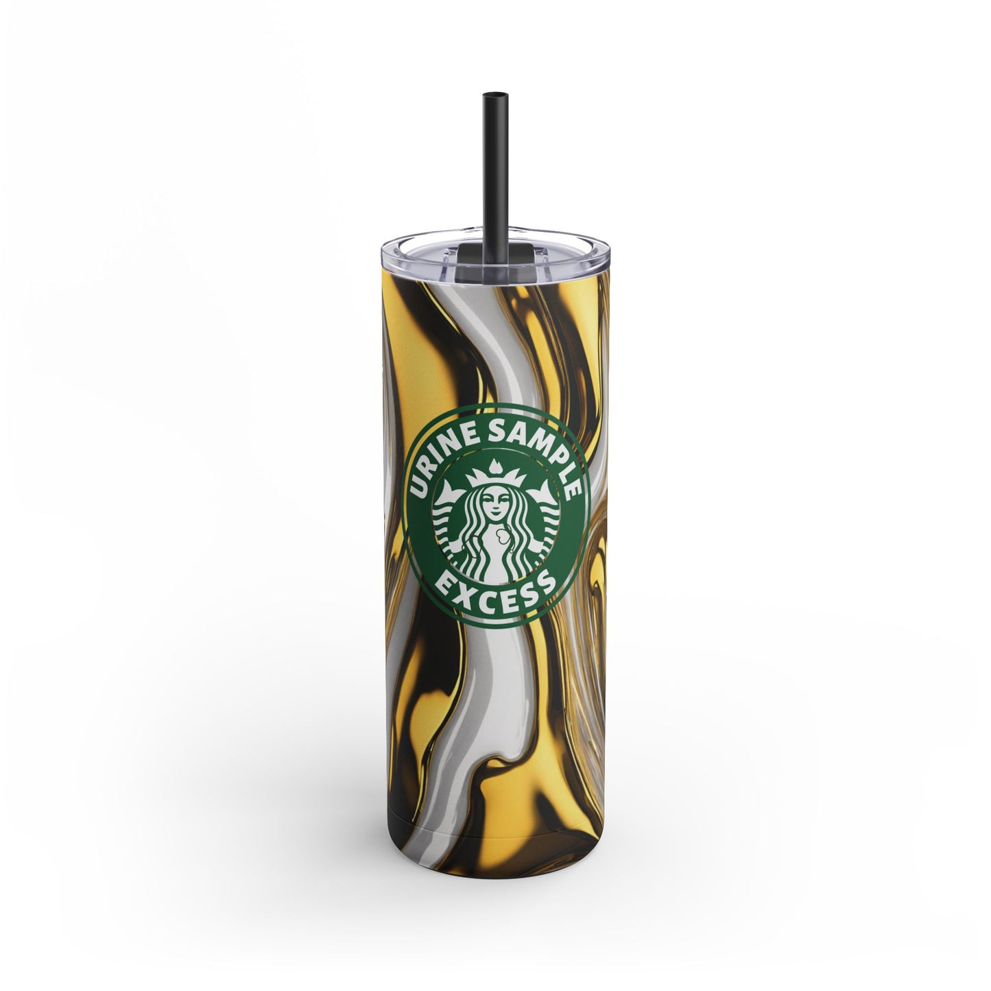 URINE SAMPLE EXCESS | Skinny Matte Tumbler, 20oz
