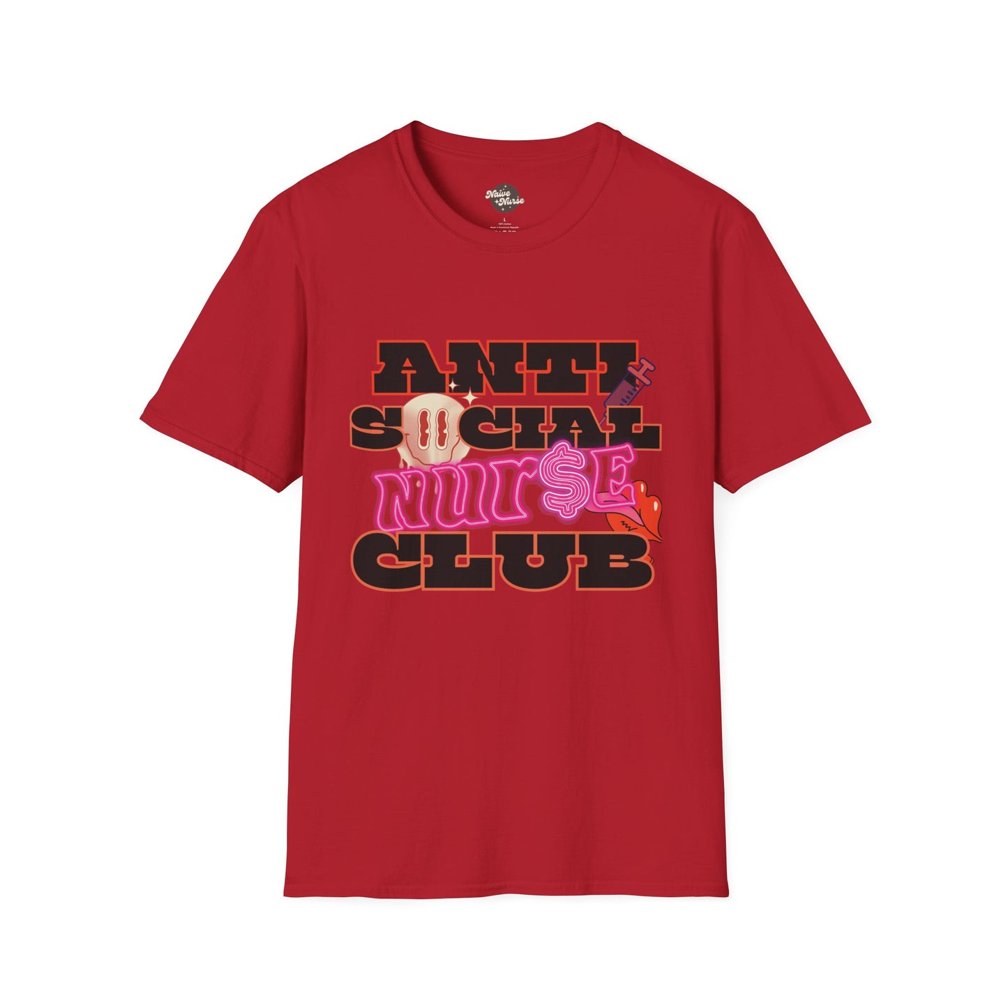 ANTISOCIAL NURSE CLUB | Unisex Softstyle T-Shirt