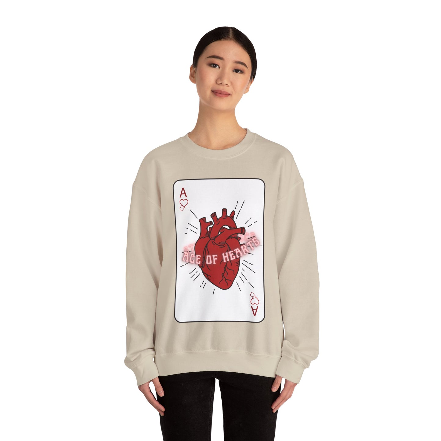 ACE OF HEARTS | Unisex Heavy Blend™ Crewneck Sweatshirt