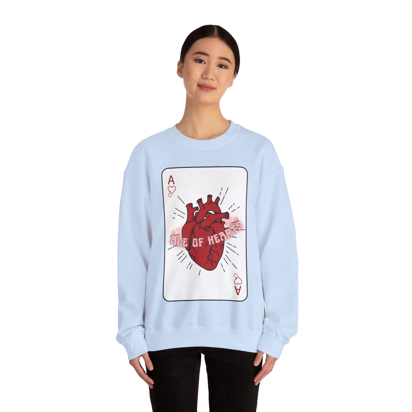ACE OF HEARTS | Unisex Heavy Blend™ Crewneck Sweatshirt