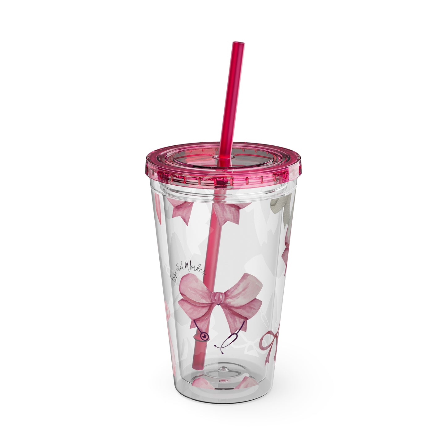 ESSENTIAL BOW | Tumbler with Straw