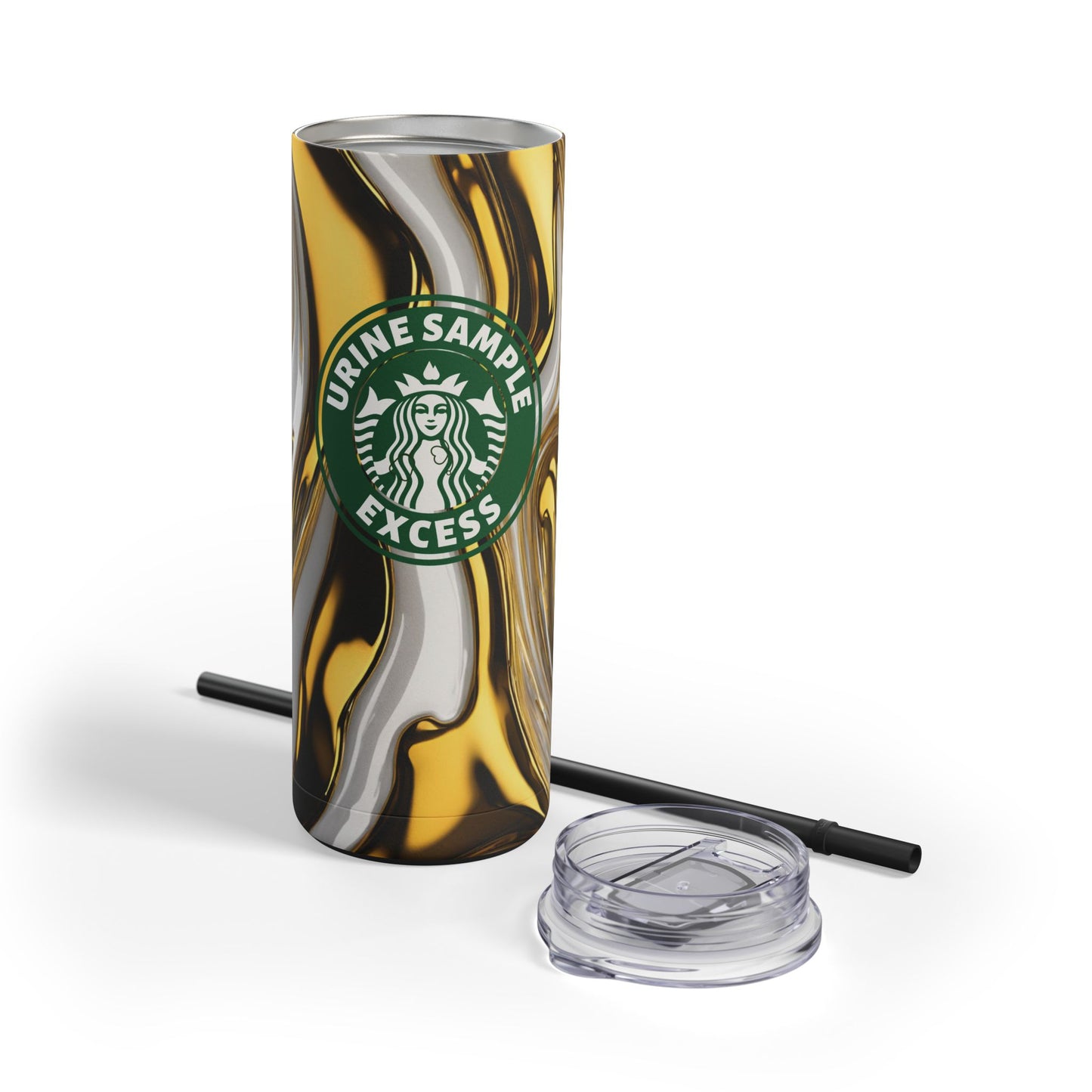 URINE SAMPLE EXCESS | Skinny Matte Tumbler, 20oz