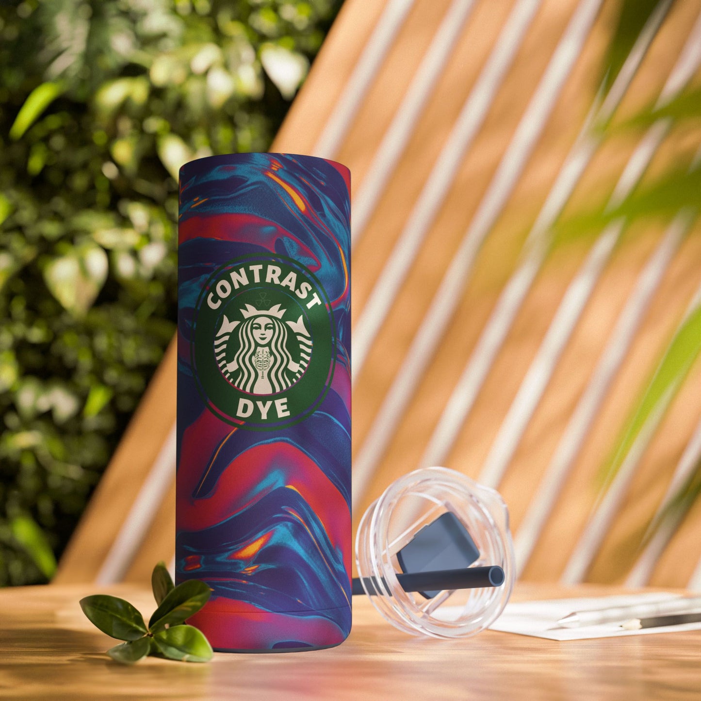 CONTRAST DYE | Skinny Matte Tumbler, 20oz
