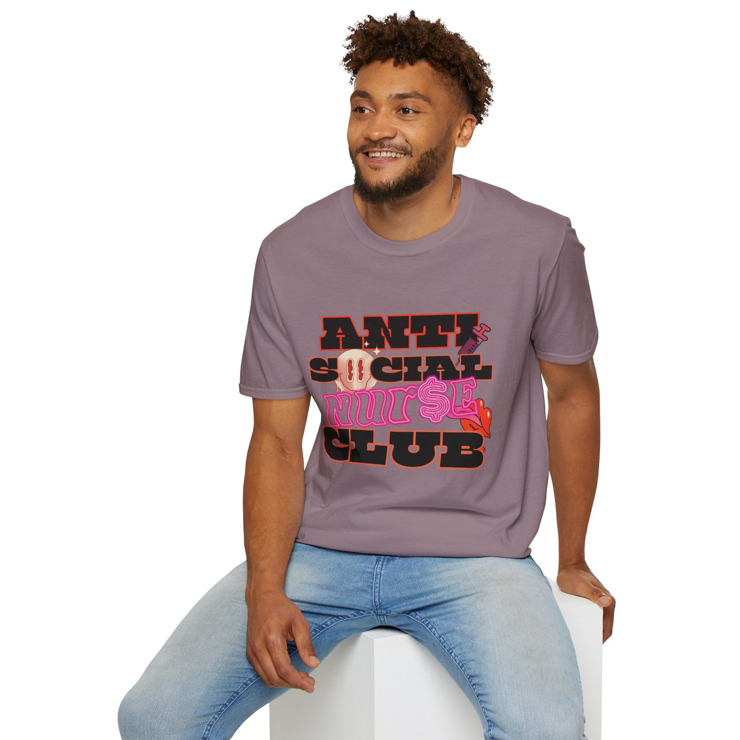 ANTISOCIAL NURSE CLUB | Unisex Softstyle T-Shirt