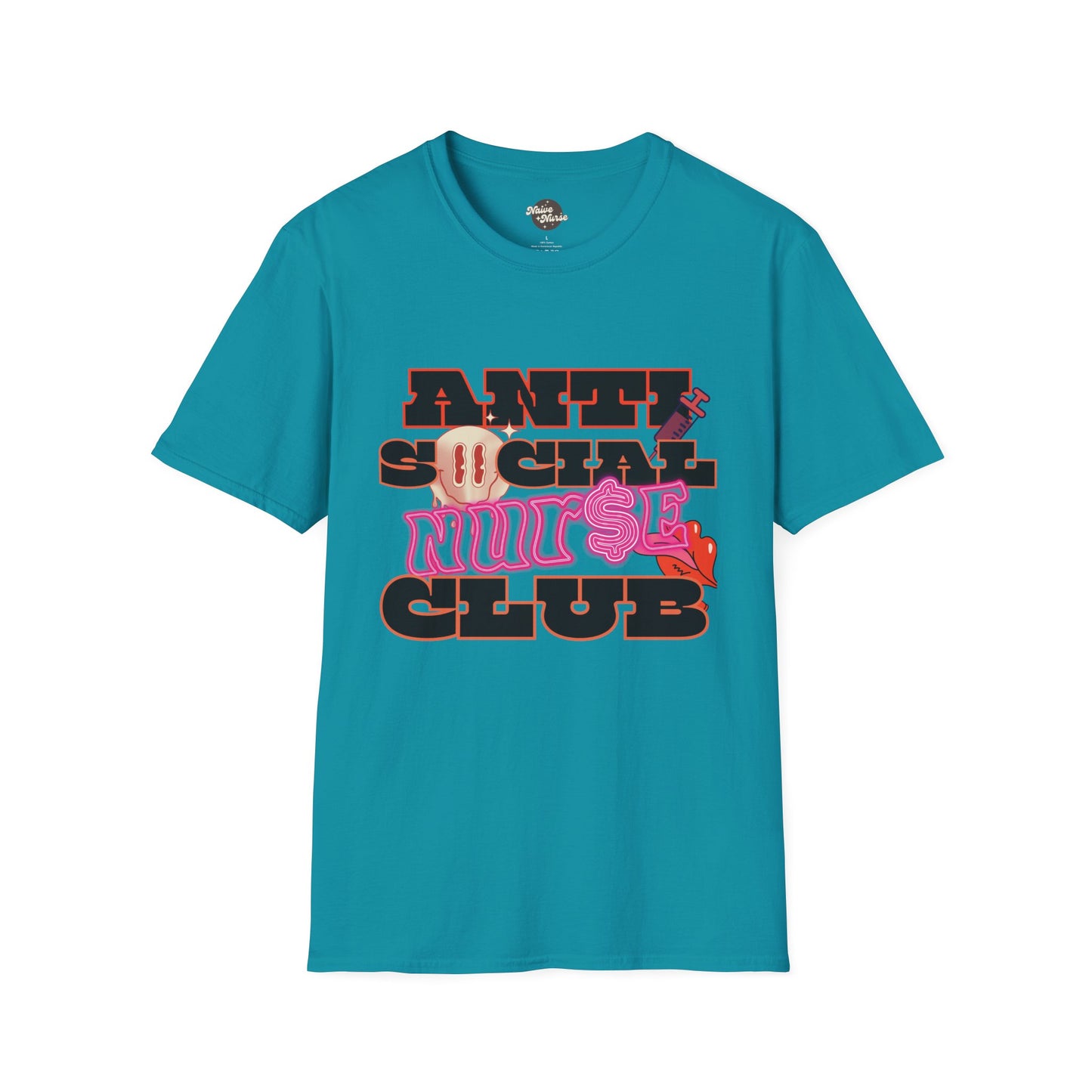 ANTISOCIAL NURSE CLUB | Unisex Softstyle T-Shirt