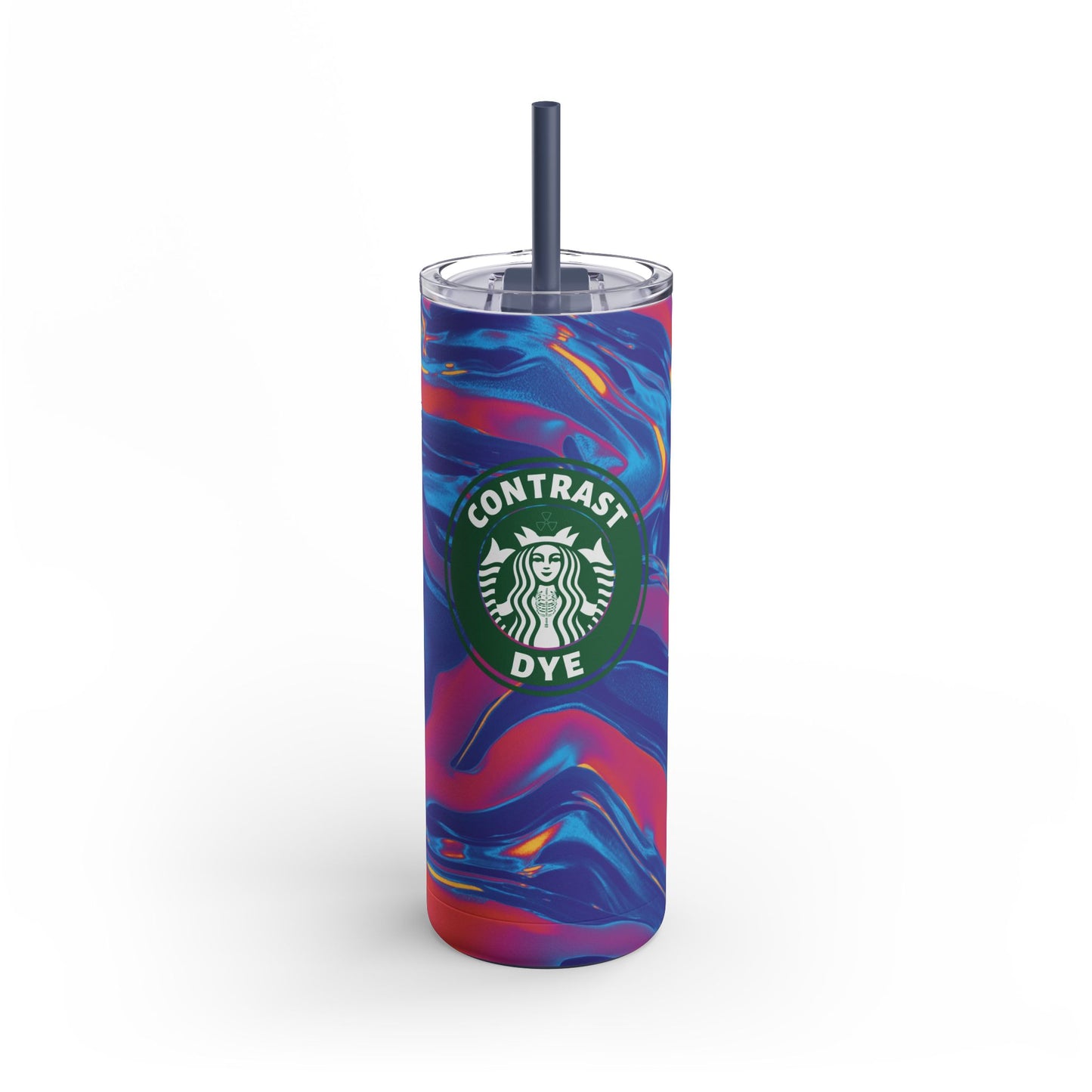 CONTRAST DYE | Skinny Matte Tumbler, 20oz