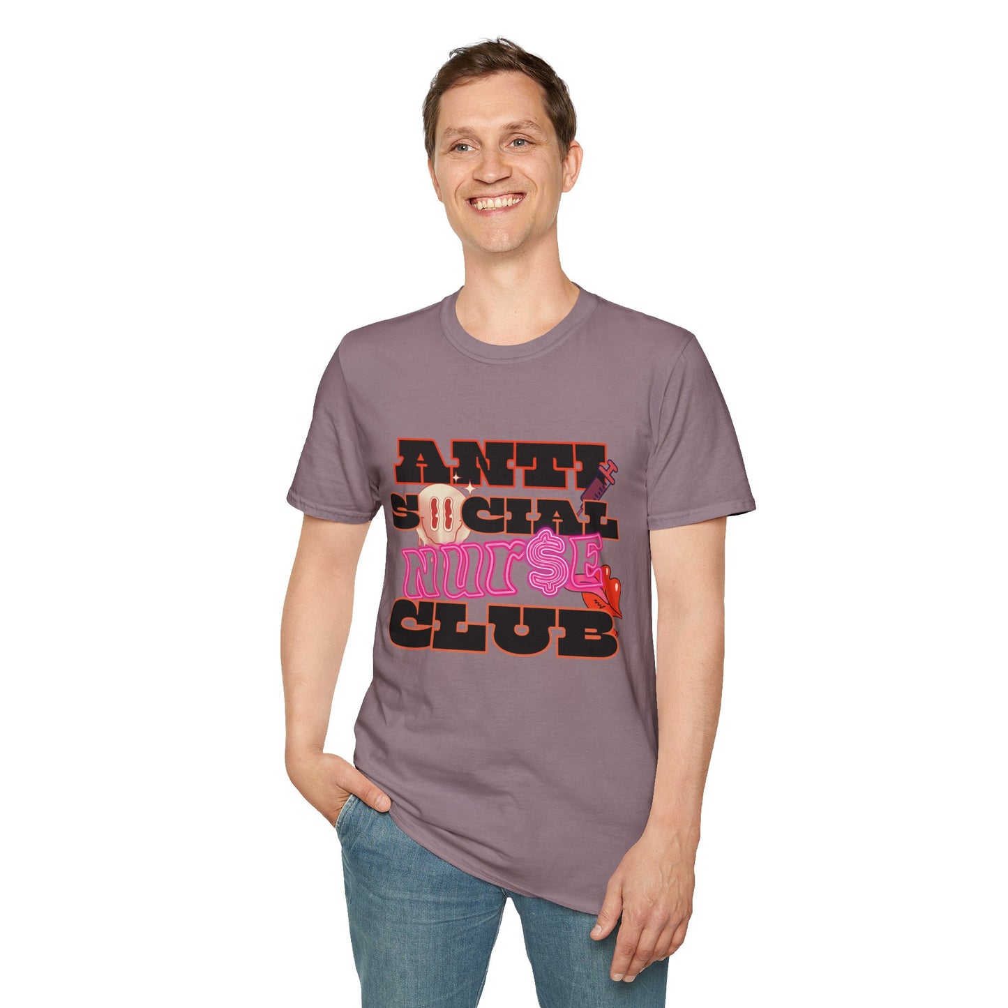 ANTISOCIAL NURSE CLUB | Unisex Softstyle T-Shirt