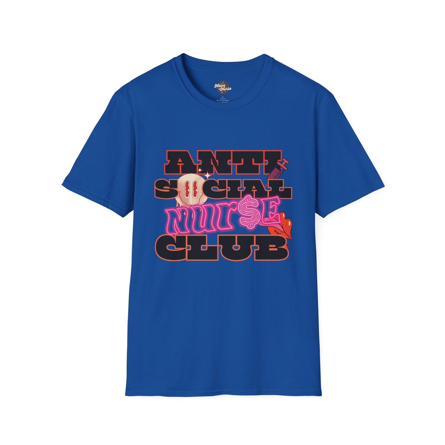 ANTISOCIAL NURSE CLUB | Unisex Softstyle T-Shirt