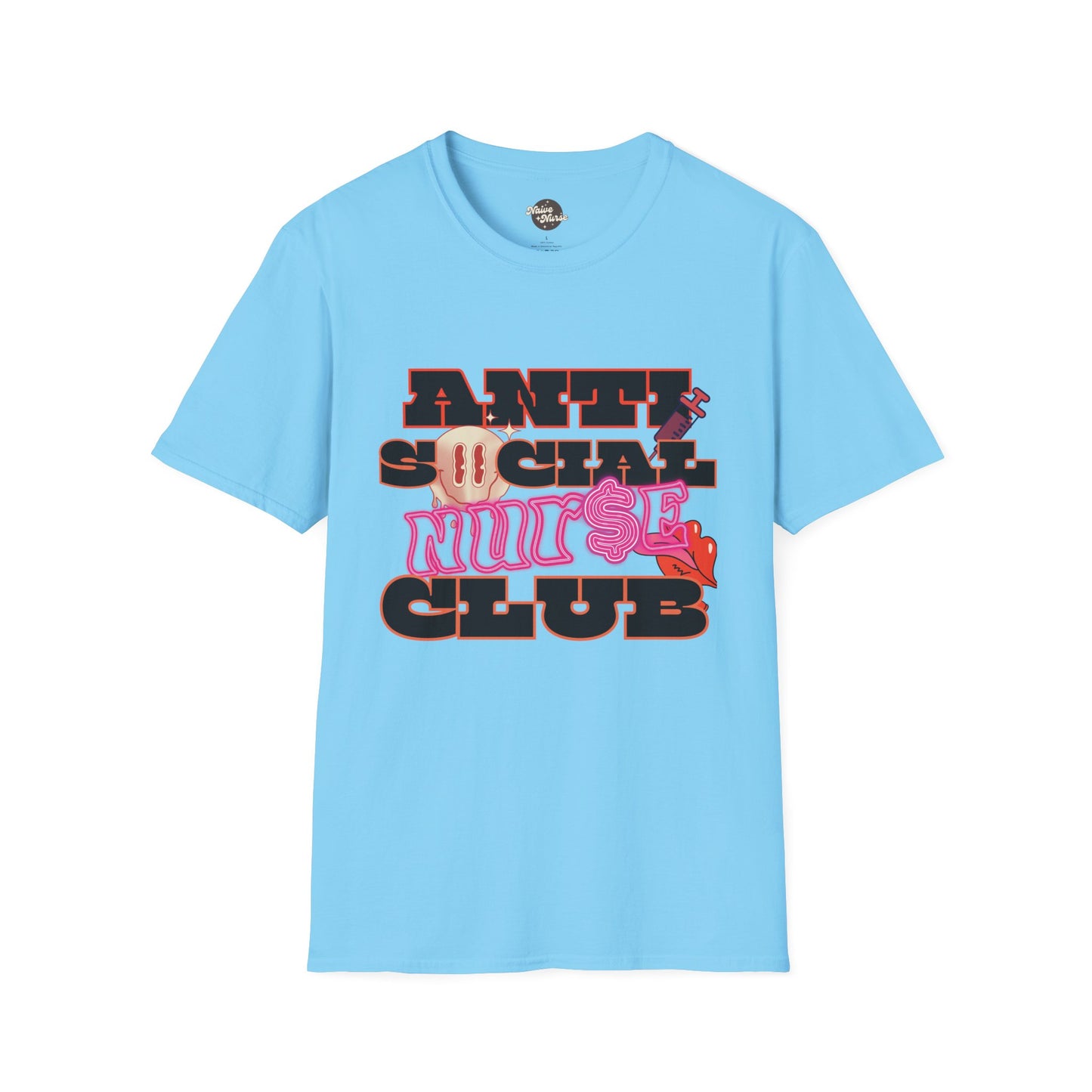 ANTISOCIAL NURSE CLUB | Unisex Softstyle T-Shirt