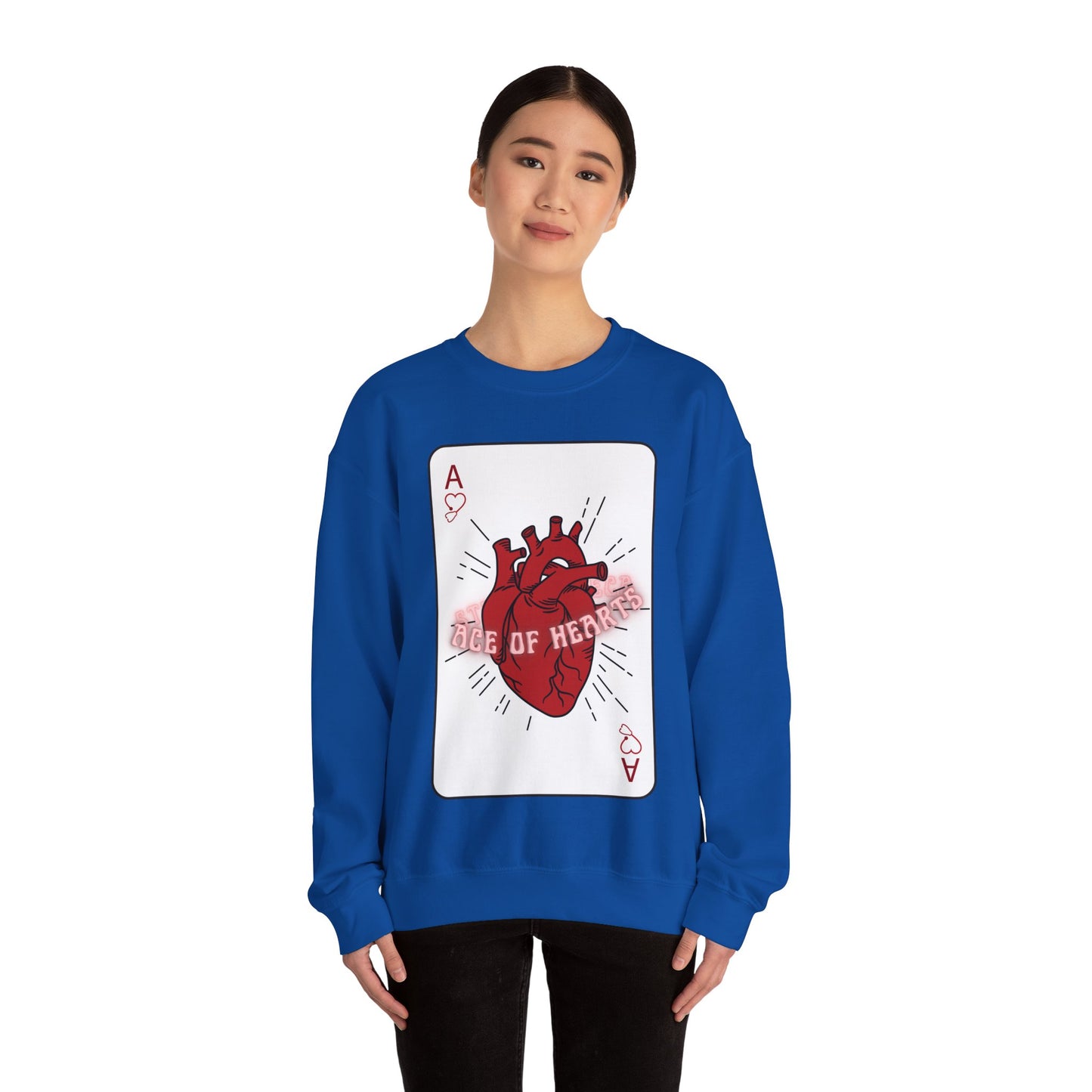 ACE OF HEARTS | Unisex Heavy Blend™ Crewneck Sweatshirt