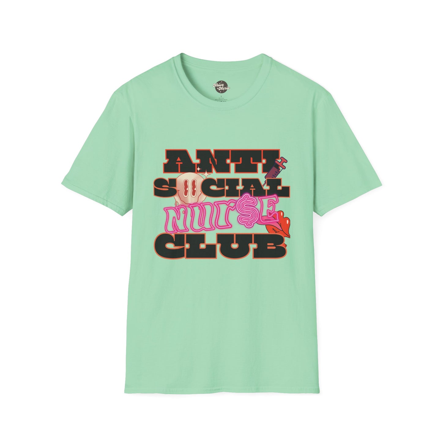 ANTISOCIAL NURSE CLUB | Unisex Softstyle T-Shirt