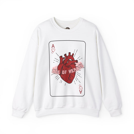 ACE OF HEARTS | Unisex Heavy Blend™ Crewneck Sweatshirt