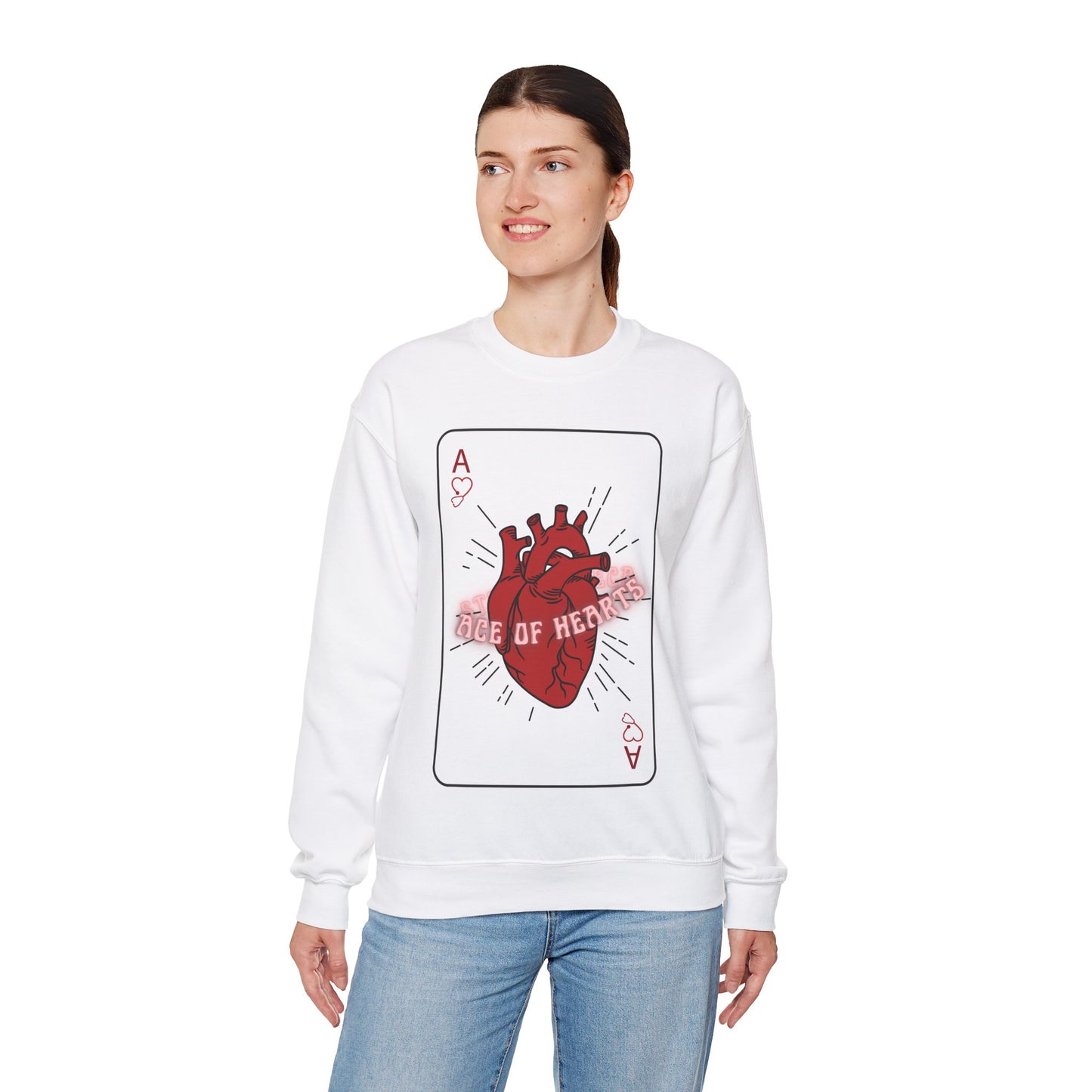ACE OF HEARTS | Unisex Heavy Blend™ Crewneck Sweatshirt