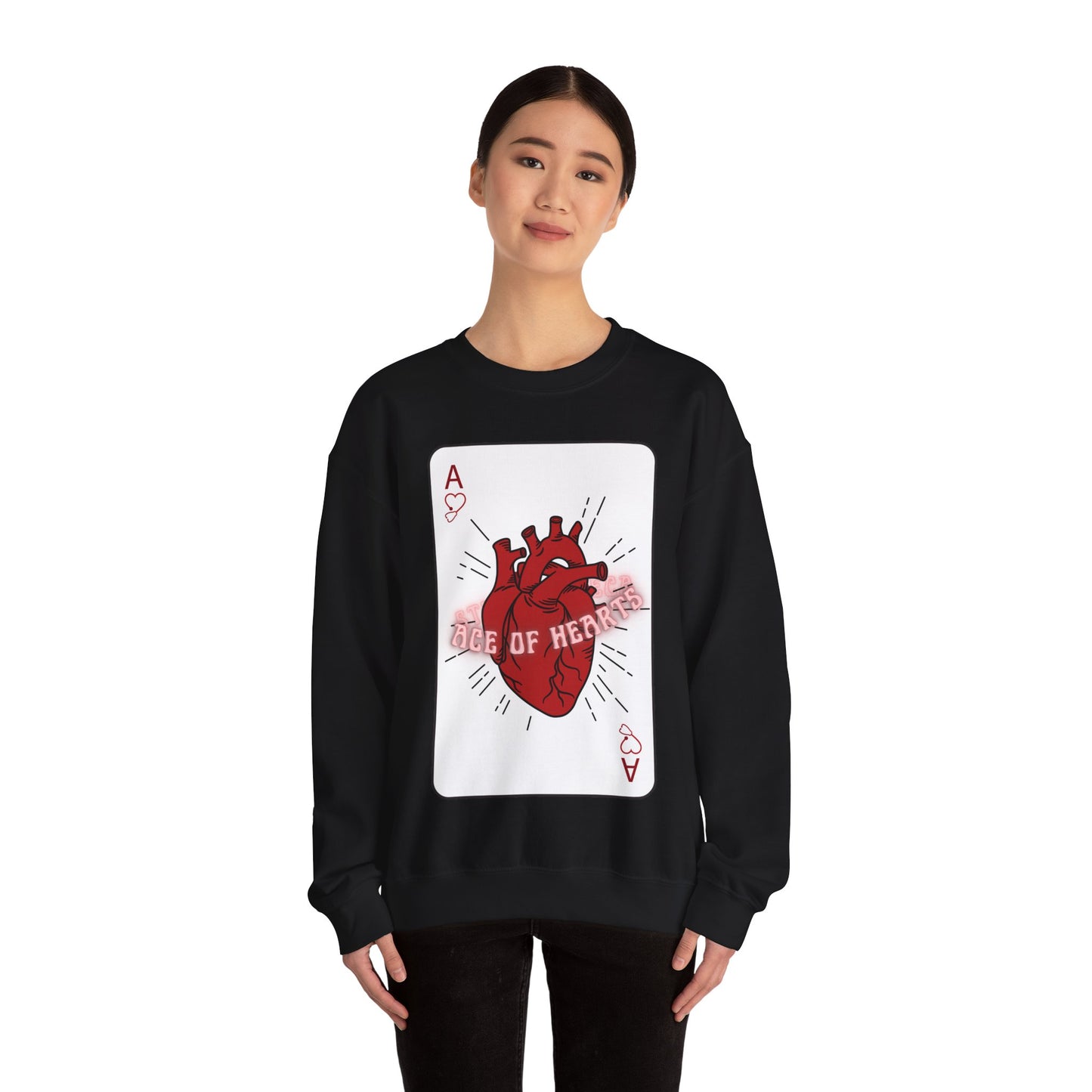 ACE OF HEARTS | Unisex Heavy Blend™ Crewneck Sweatshirt