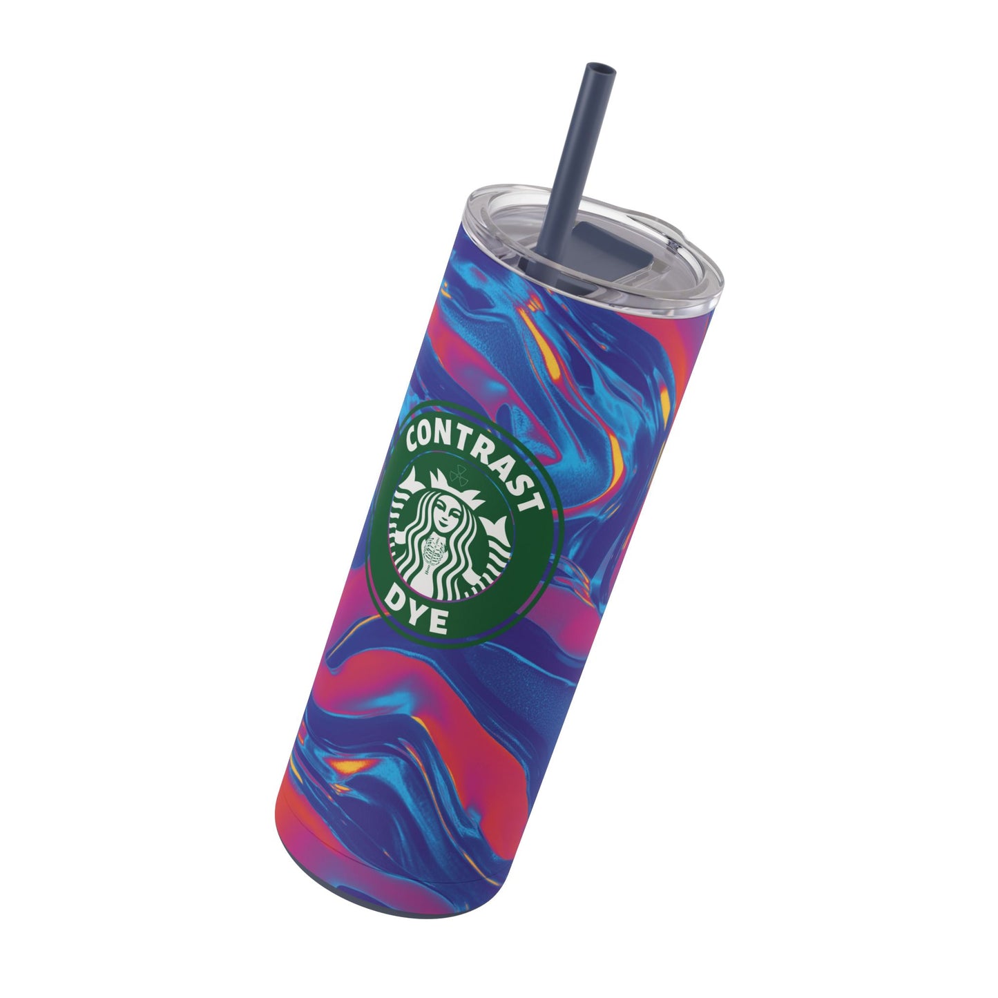 CONTRAST DYE | Skinny Matte Tumbler, 20oz