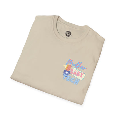 FIRST BABYSITTER (TECH) | Unisex Softstyle T-Shirt