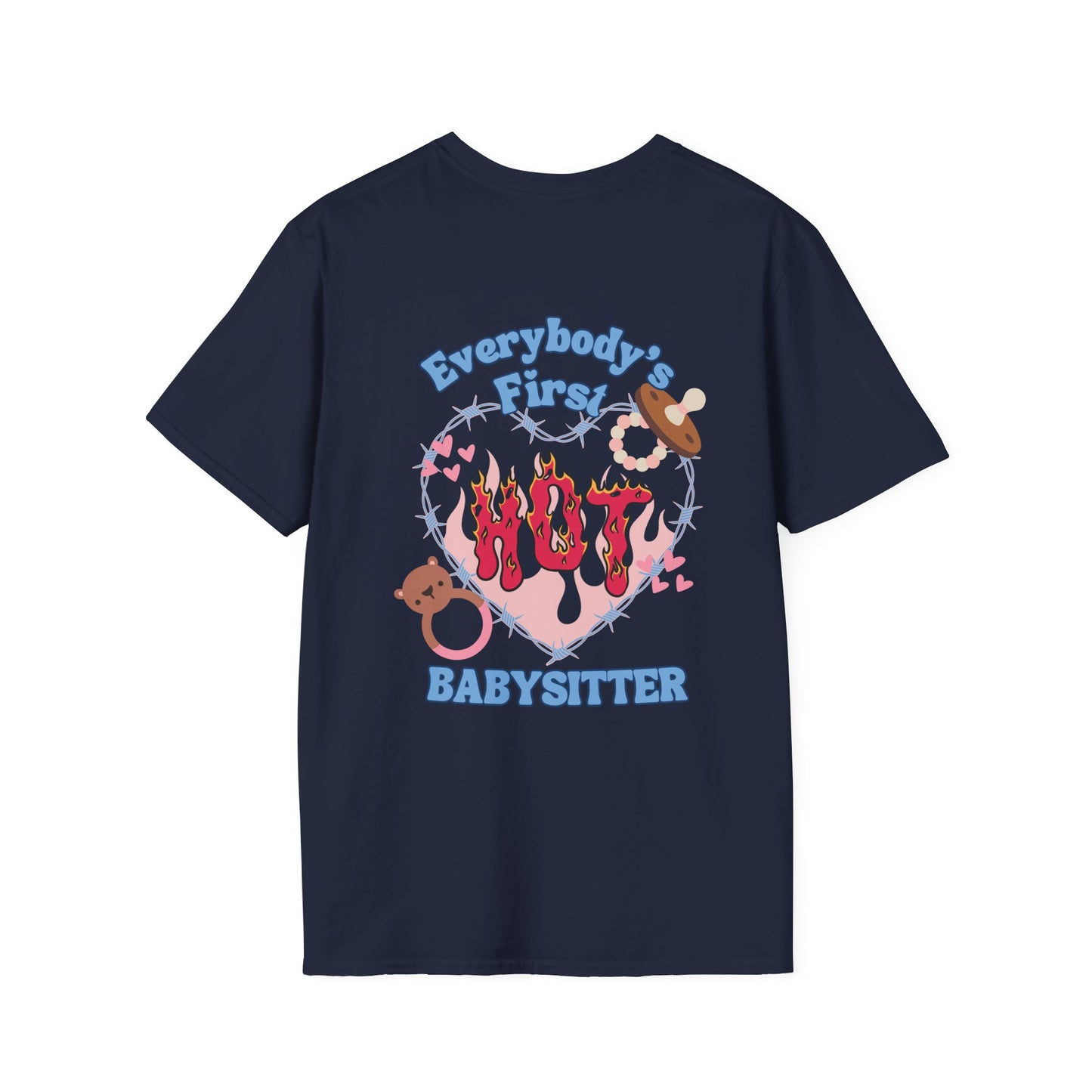 FIRST BABYSITTER (TECH) | Unisex Softstyle T-Shirt