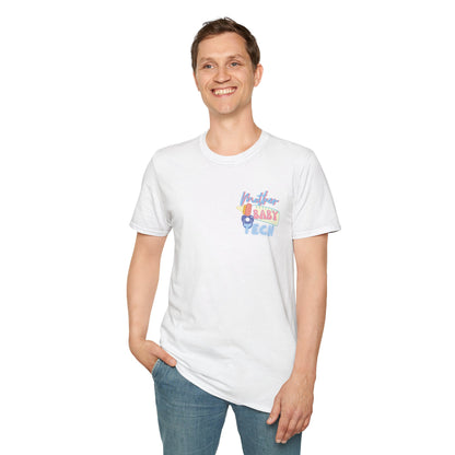 FIRST BABYSITTER (TECH) | Unisex Softstyle T-Shirt