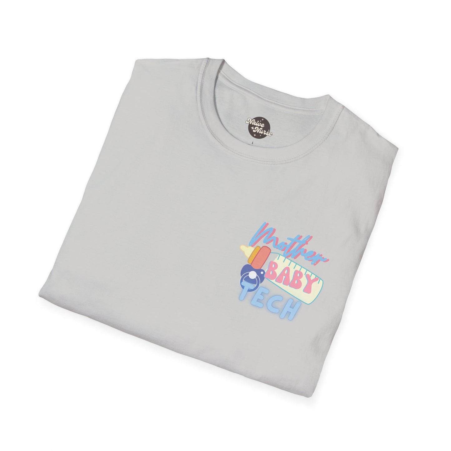 FIRST BABYSITTER (TECH) | Unisex Softstyle T-Shirt