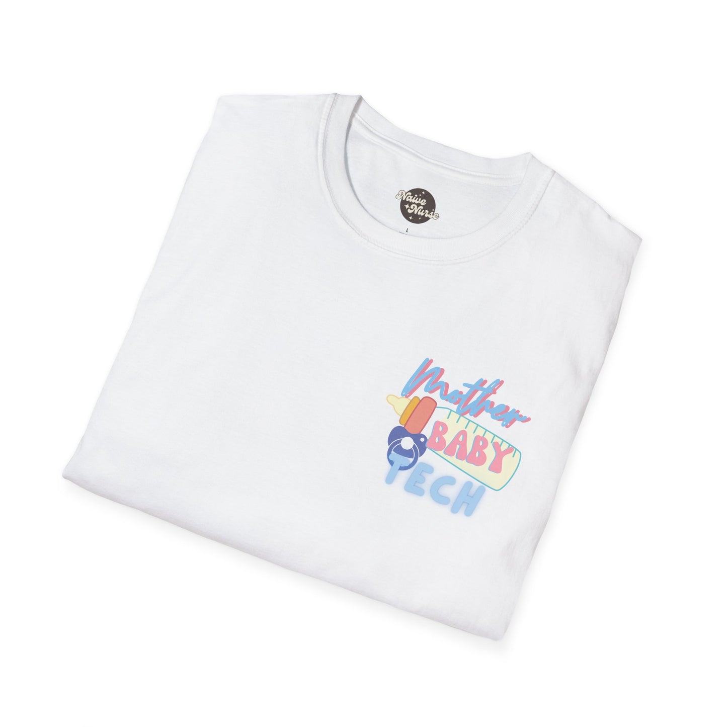 FIRST BABYSITTER (TECH) | Unisex Softstyle T-Shirt