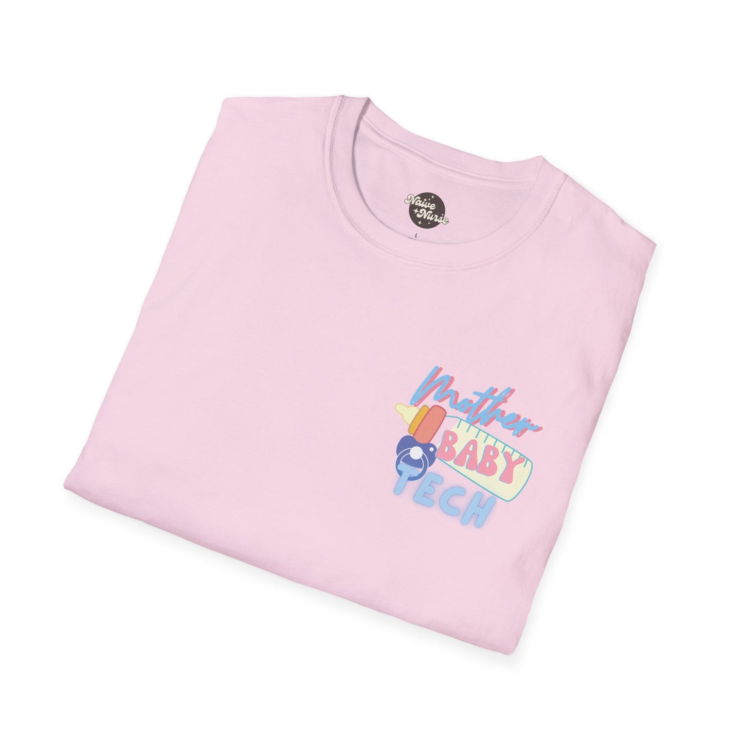 FIRST BABYSITTER (TECH) | Unisex Softstyle T-Shirt