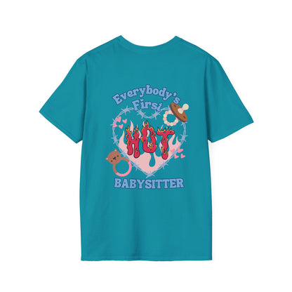 FIRST BABYSITTER (TECH) | Unisex Softstyle T-Shirt