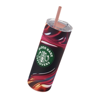 BLOOD BANK LEFTOVERS | Skinny Matte Tumbler, 20oz
