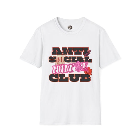 ANTISOCIAL NURSE CLUB | Unisex Softstyle T-Shirt