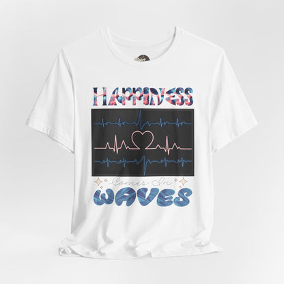 HAPPINESS IN WAVES | Unisex Jersey Short Sleeve Tee