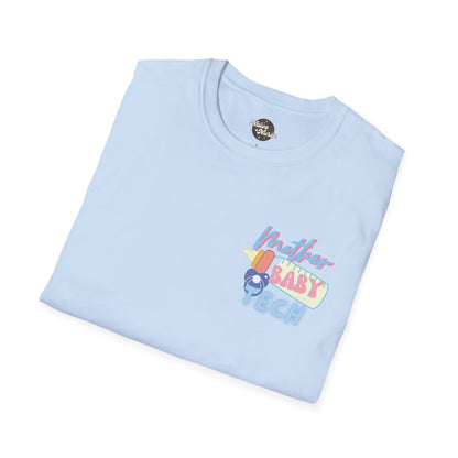 FIRST BABYSITTER (TECH) | Unisex Softstyle T-Shirt