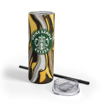 URINE SAMPLE EXCESS | Skinny Matte Tumbler, 20oz