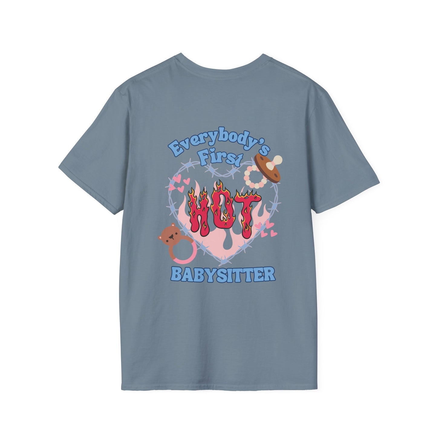 FIRST BABYSITTER (TECH) | Unisex Softstyle T-Shirt