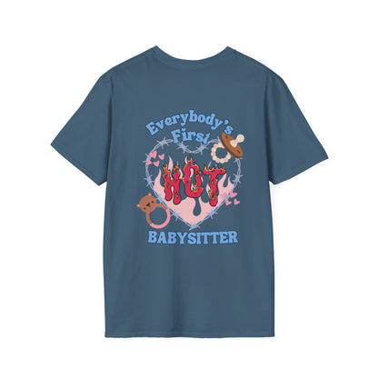 FIRST BABYSITTER (TECH) | Unisex Softstyle T-Shirt