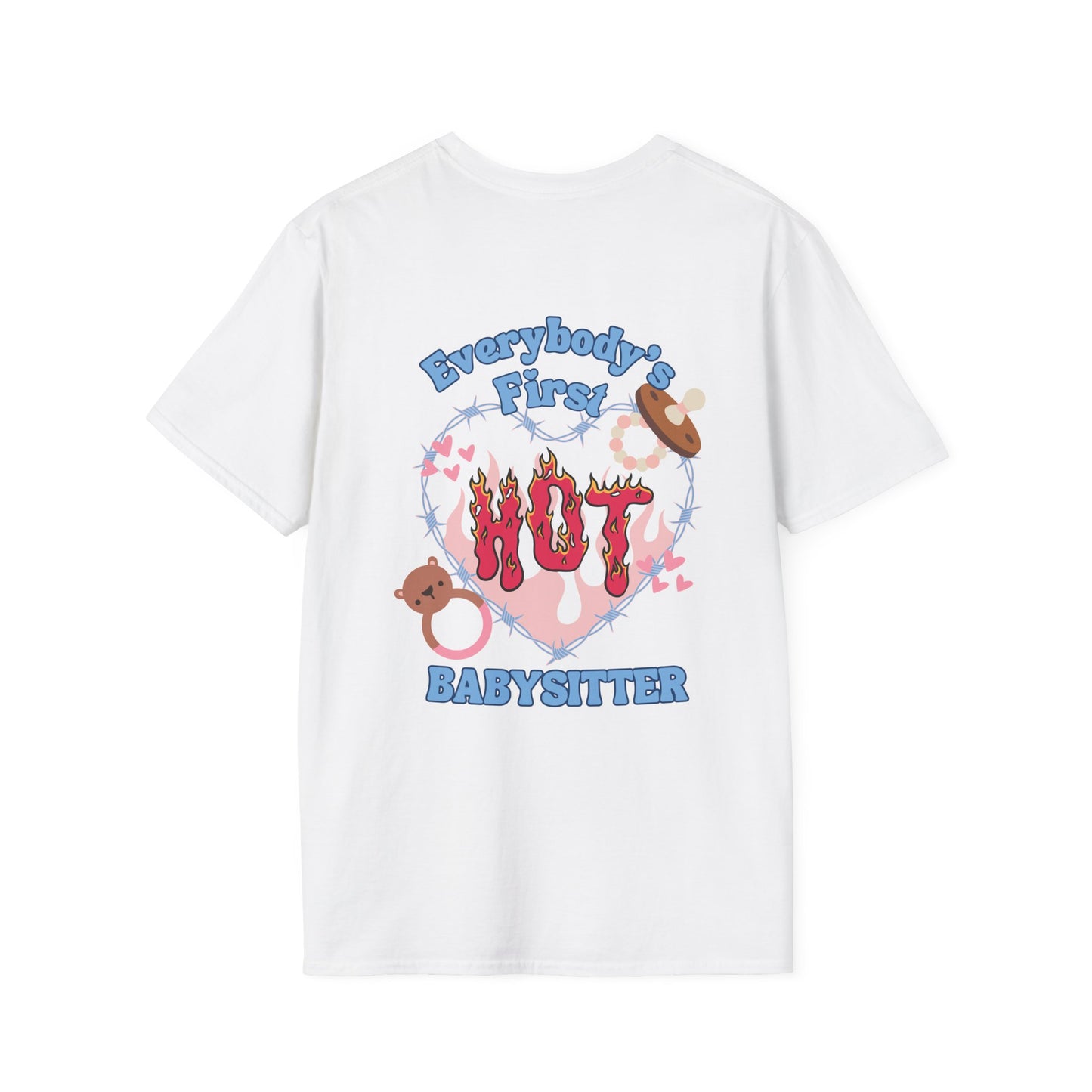 FIRST BABYSITTER (TECH) | Unisex Softstyle T-Shirt