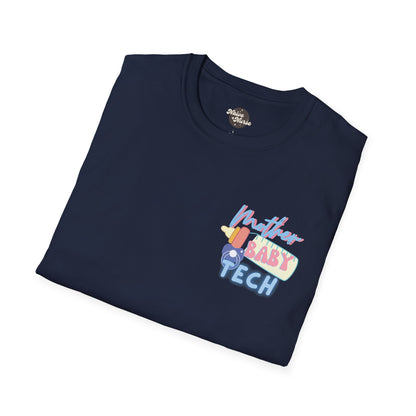 FIRST BABYSITTER (TECH) | Unisex Softstyle T-Shirt