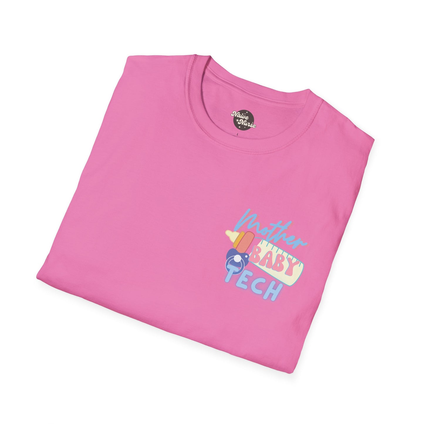 FIRST BABYSITTER (TECH) | Unisex Softstyle T-Shirt